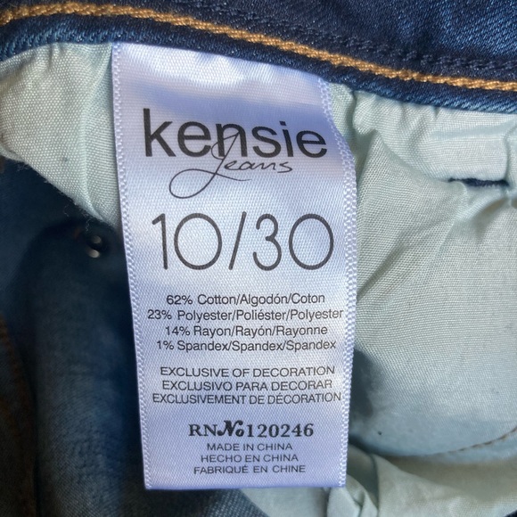 NWT Kensie Straight Ankle Crop Jeans - Picture 5 of 6